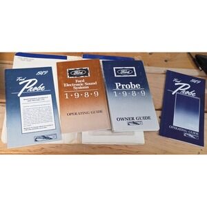 1989 Ford Probe Owner Operating Maintenance Schedule Record Log Book Set